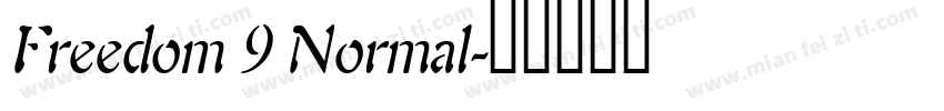 Freedom 9 Normal字体转换